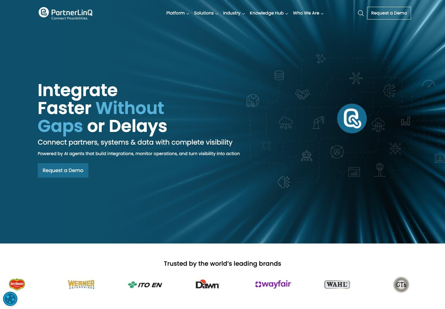 PartnerLinQ — current website preview